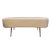 Italian White Kidney Ottoman For Sale - Image 9 of 9