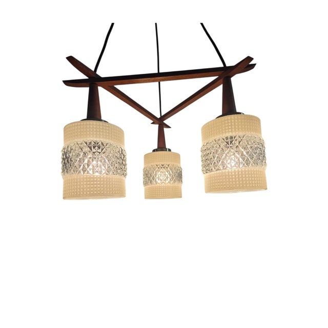 1960s Danish Pendant Lamp in Teak Wood, 1960s For Sale - Image 5 of 18