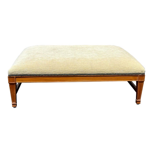 David Sutherland “Hameau” Teak Bench by John Hutton – Indoor/Outdoor Bench For Sale