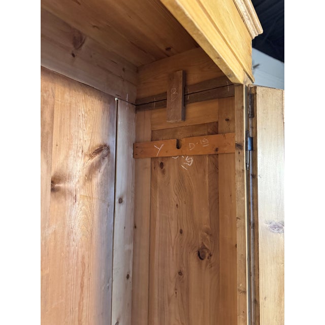 Dutch Knockdown Pine Wardrobe | Circa 1880 For Sale - Image 14 of 18