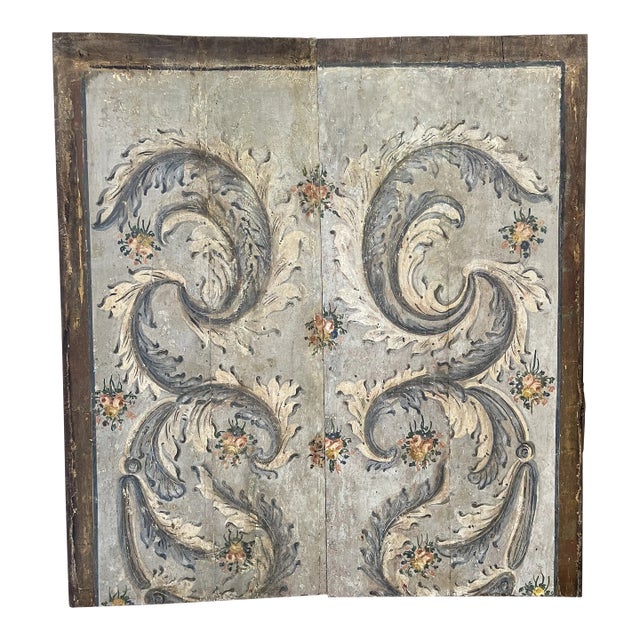 18th Century Large Set of Two Baroque Altarpiece Oil Paintings, Portuguese For Sale