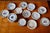 20th Century Porcelain Earthenware Dessert Plates with Various Decorations, 1950s, Set of 62 For Sale - Image 8 of 9