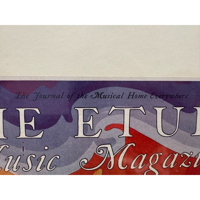 Original period front cover from the September 1928 issue of The Etude Music Magazine , featuring .a graceful procession...