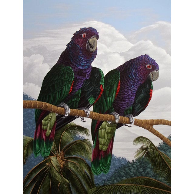 1980s "Imperial Mates" Realistic Bird Serigraph by Dallas John For Sale