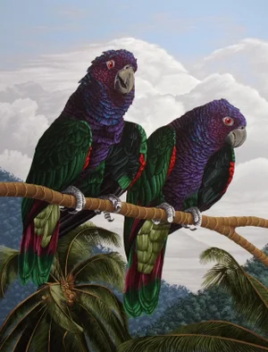 1980s "Imperial Mates" Realistic Bird Serigraph by Dallas John