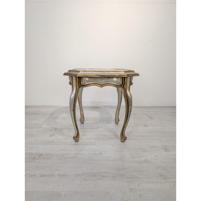Wooden Coffee Table with Glass Top For Sale - Image 4 of 15
