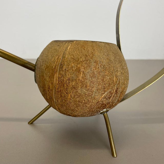 Brass and Coconut Watering Can attributed by Carl Auböck, Austria, 1950s For Sale - Image 6 of 18
