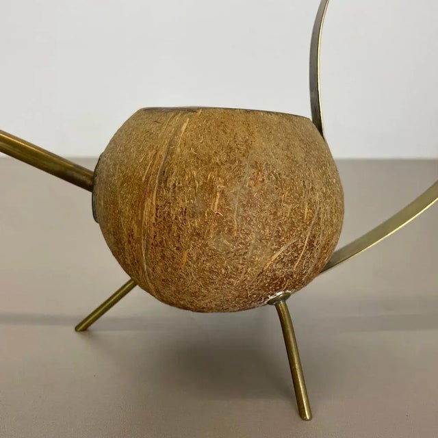 Brass and Coconut Watering Can attributed to Carl Auböck, Austria, 1950s For Sale - Image 6 of 18