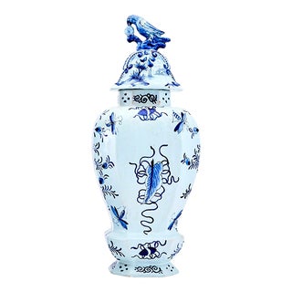 User Early 19th Century Dutch Delft Blue and White Netherlands Glazed Ceramic For Sale