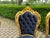 1970s Italian Artisan Baroque Gold Marble Dining Set-5 Pc For Sale - Image 9 of 16