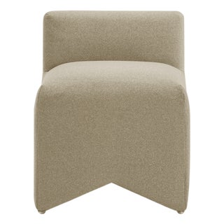 Pippa Taupe Vegan Mohair Stool For Sale