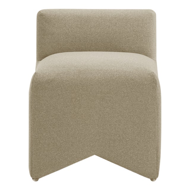 Pippa Taupe Vegan Mohair Stool For Sale
