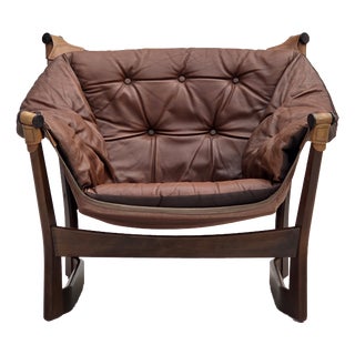 Norwegian Trega Lounge Chair by Tormod Alnaes, 1970s For Sale