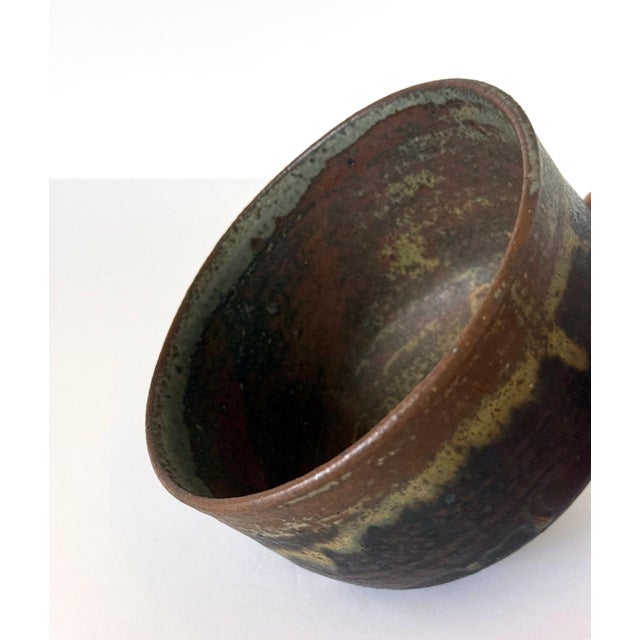 Ceramic Fine Ceramic Tea Bowl with Brilliant Glaze by Toshiko Takaezu For Sale - Image 7 of 13