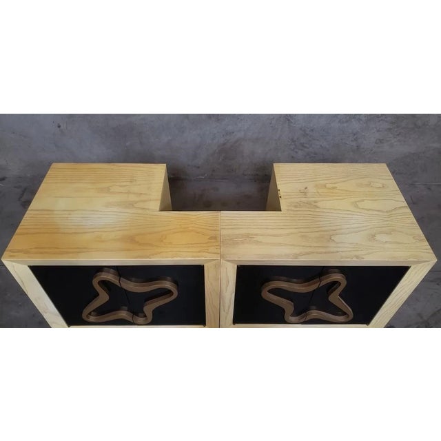 Maximilian for Karp Furniture Co. Headboard With Stands For Sale - Image 10 of 10