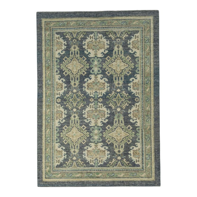 Turkish Oushak Rug 4'11" x 7' #17342 For Sale