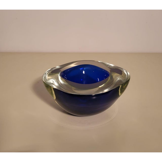 Blue Murano Glass Valet Tray by Flavio Poli for Seguso Vetri d'Arte, 1960s For Sale - Image 8 of 15