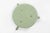Metal Industrial Green Painted Stool with Steel Base and Wooden Top, 1930s For Sale - Image 7 of 9