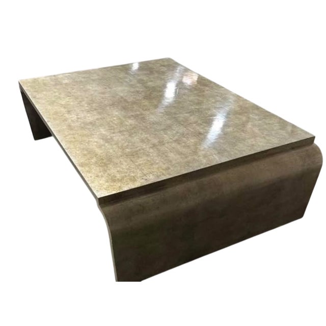 1990s Dennis & Leen for Formations Furniture Waterfall Cocktail Table For Sale - Image 5 of 5