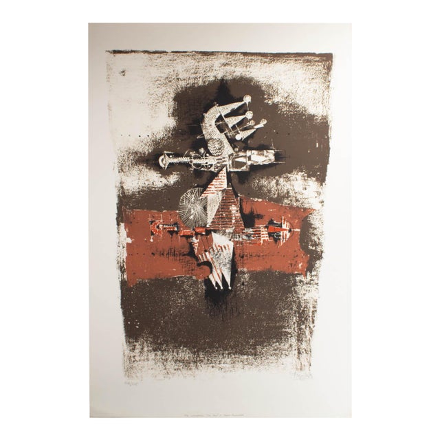 Limited Edition Abstract Lithograph "Sao Paulo” by Johnny Friedlaender For Sale