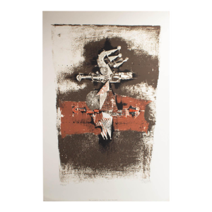 Limited Edition Abstract Lithograph "Sao Paulo” by Johnny Friedlaender