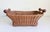 An early to mid-20th-century French boulangerie shop basket. This unique, handmade vintage basket features a rectangular...