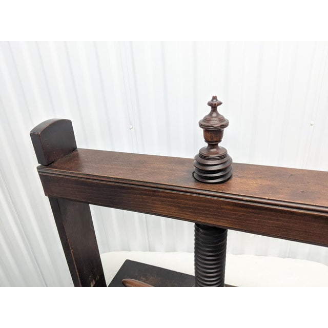 Antique George III Oak Book Press For Sale In New York - Image 6 of 11