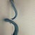 Hand Blown Murano Style Glass Flower Green Blue Confetti Style & Curled Stem For Sale - Image 4 of 5