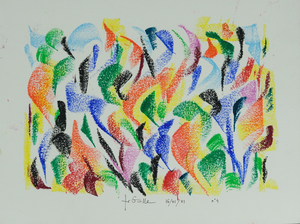 Françoise Galle, Craie du Vente, Pastel Drawing