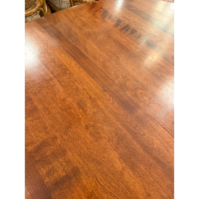 Traditional Queen Anne Style Oval Extension Dining Table For Sale - Image 11 of 12