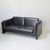 Black Lacquered Wood and Leather Two-Seater Sofa by Kazuhide Takahama for Gavina, 1970s For Sale - Image 6 of 11