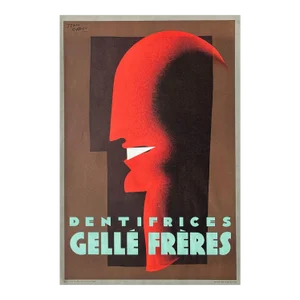 1980 Jean Carlu Dentifrices Gellé Frères Lithograph Poster