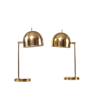 B-075 Brass Table Lamps from Bergboms, 1960s, Set of 2 For Sale