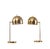 B-075 Brass Table Lamps from Bergboms, 1960s, Set of 2 For Sale