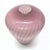 Oversized Striped Swirl Mauve-on-Mauve Glass Vase For Sale - Image 4 of 12
