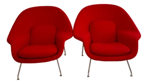 Set of Womb Armchairs attributed to Eero Saarinen