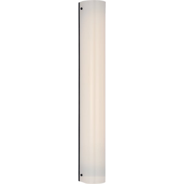 Barbara Barry for Visual Comfort Signature Penhold 24" Bath Light in Bronze with White Glass For Sale