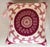 Pink Canvello Style Burgundy and Pink Embroidered Medallion Pillow Cover With Tassel For Sale - Image 8 of 8