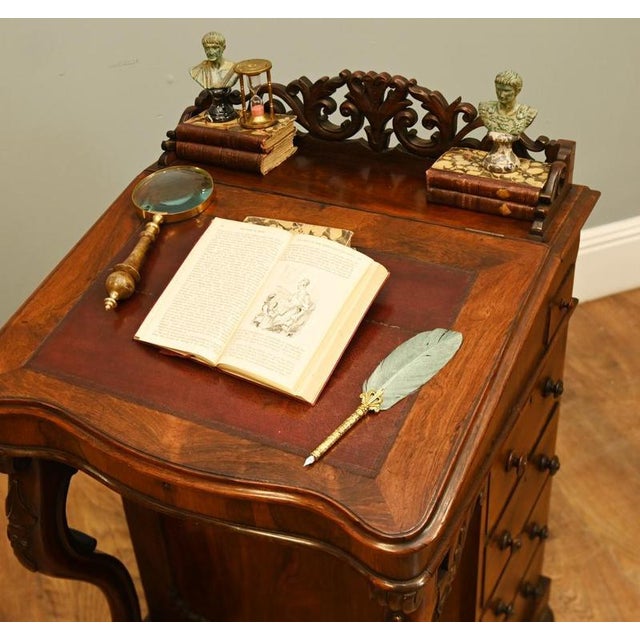 Brown Victorian Davenport Mahogany Desk, 1890 For Sale - Image 8 of 8