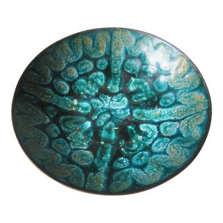 Mid Century Enamel Bowl For Sale