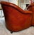 Vintage 1980s Pair of Cognac Tufted Barrel Club Chairs by Classic Leather Inc., Hickory Nc – Top Grain Leather on Brass Shepherd Casters For Sale - Image 10 of 17