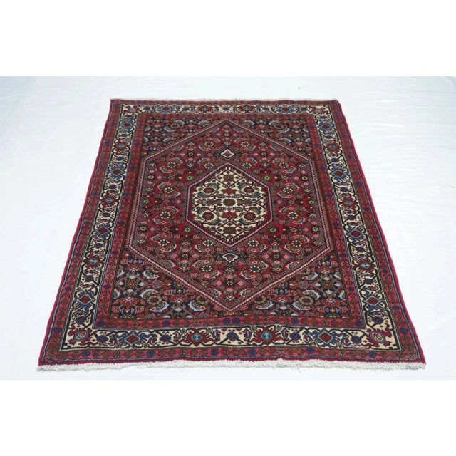 Textile Vintage Bidjar Rug 3'7'' x 5'1'' For Sale - Image 7 of 10