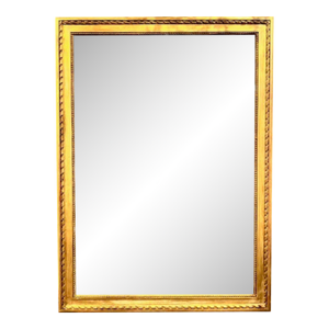 19th Century French Louis Philippe Transitional Giltwood Mirror