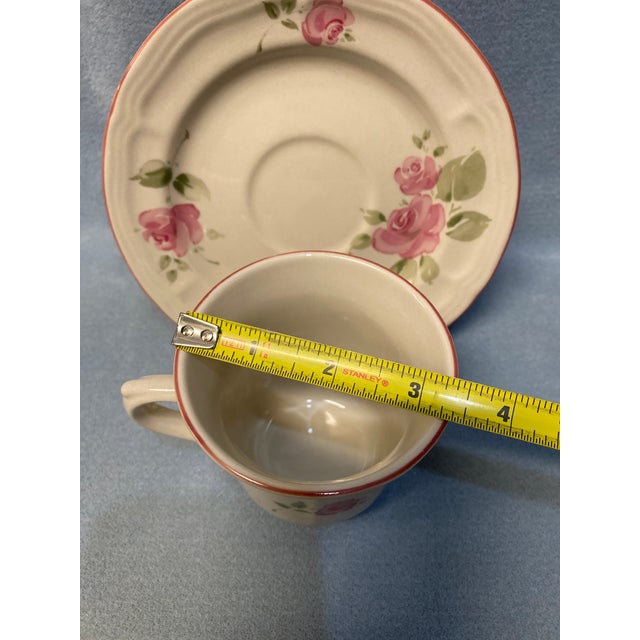 1990s Gibson Roseland Fine Stoneware 5-Piece Place Setting For Sale - Image 12 of 18