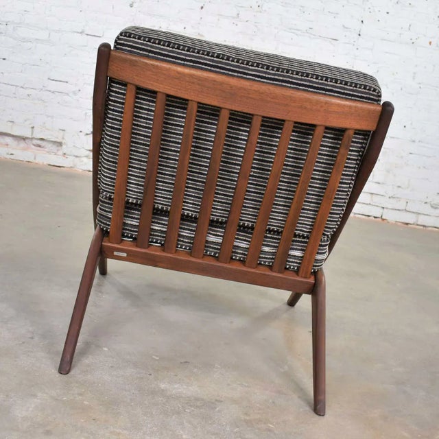 Black Mid 20th Century Scandinavian Modern Scissor Lounge Chair by Folke Ohlsson for Dux For Sale - Image 8 of 12