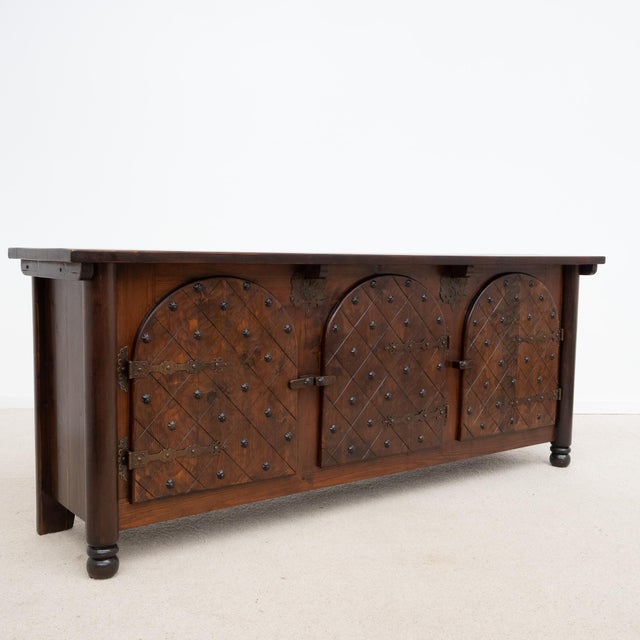 Brown Mid-Century Modern French Sideboard, 1950s For Sale - Image 8 of 8