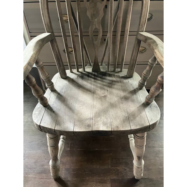 Wood Vintage Wheel Back Chair ZPM Radomsko From Poland For Sale - Image 7 of 10
