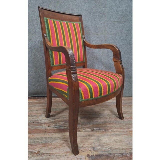 Empire Office Chair in Walnut For Sale - Image 6 of 9