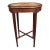 Edwardian Style Mahogany Parquetry Top Cocktail Table With Shell Inlay For Sale