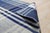 8x10 Sophisticated Elegant Blue Large Scale Plaid Geometric Flatweave Wool Rug For Sale - Image 4 of 9